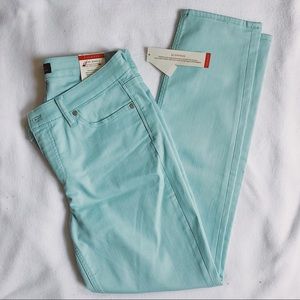 NWT Talbots Slim Ankle Turquoise Pants